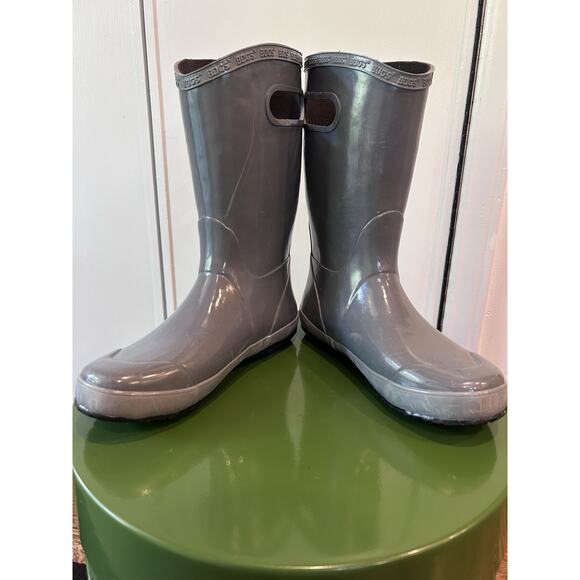 Bogs Classic High Handle Pull On Boots Youth Size‎ 5 – Gray Olive – Waterproof - Picture 1 of 8